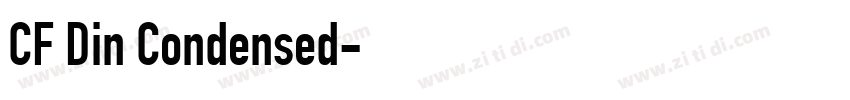 CF Din Condensed字体转换